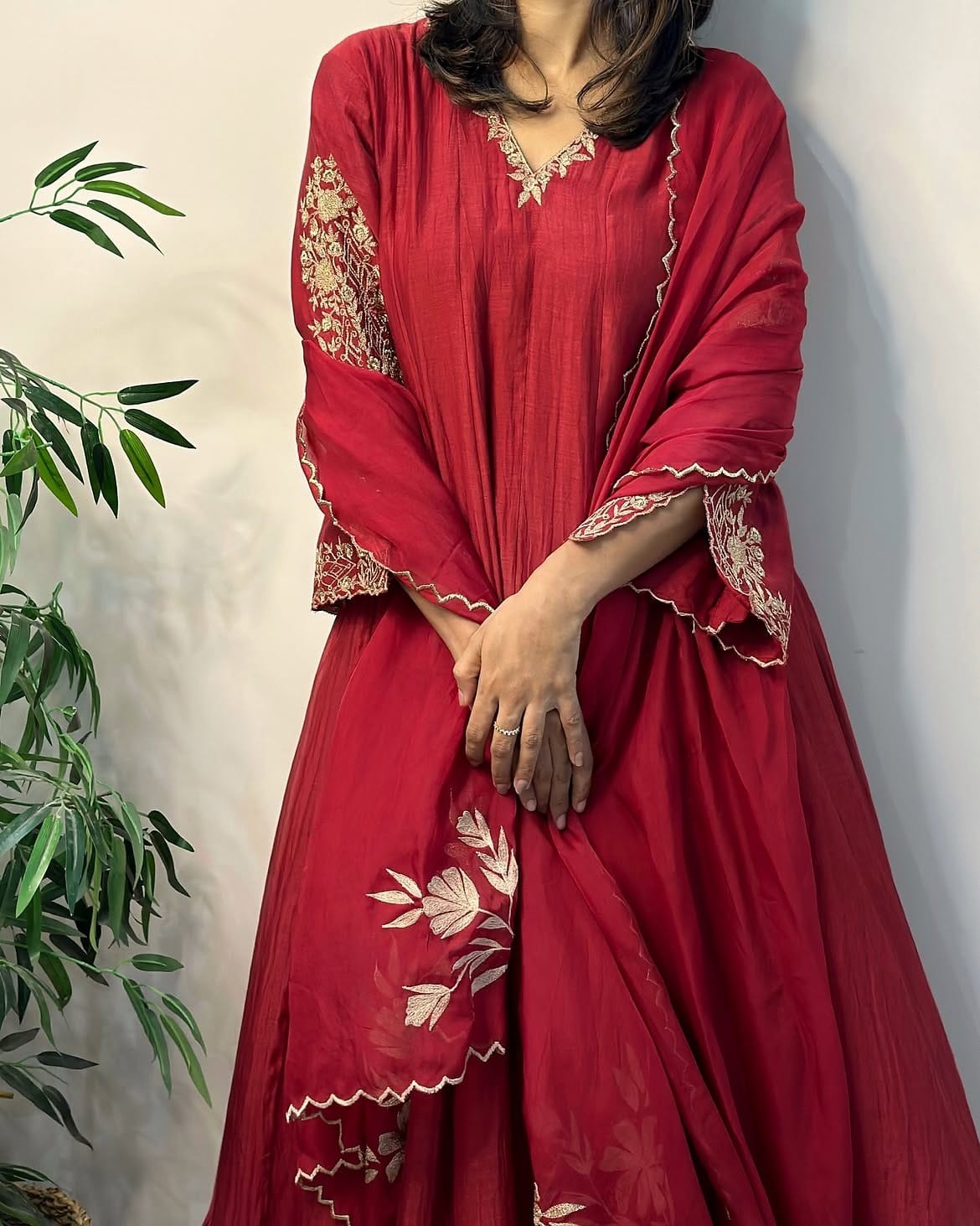 Anarkali suit set view 3