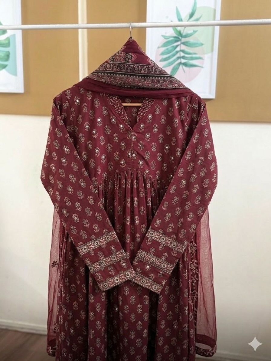 Azrak print cotton suit view 4