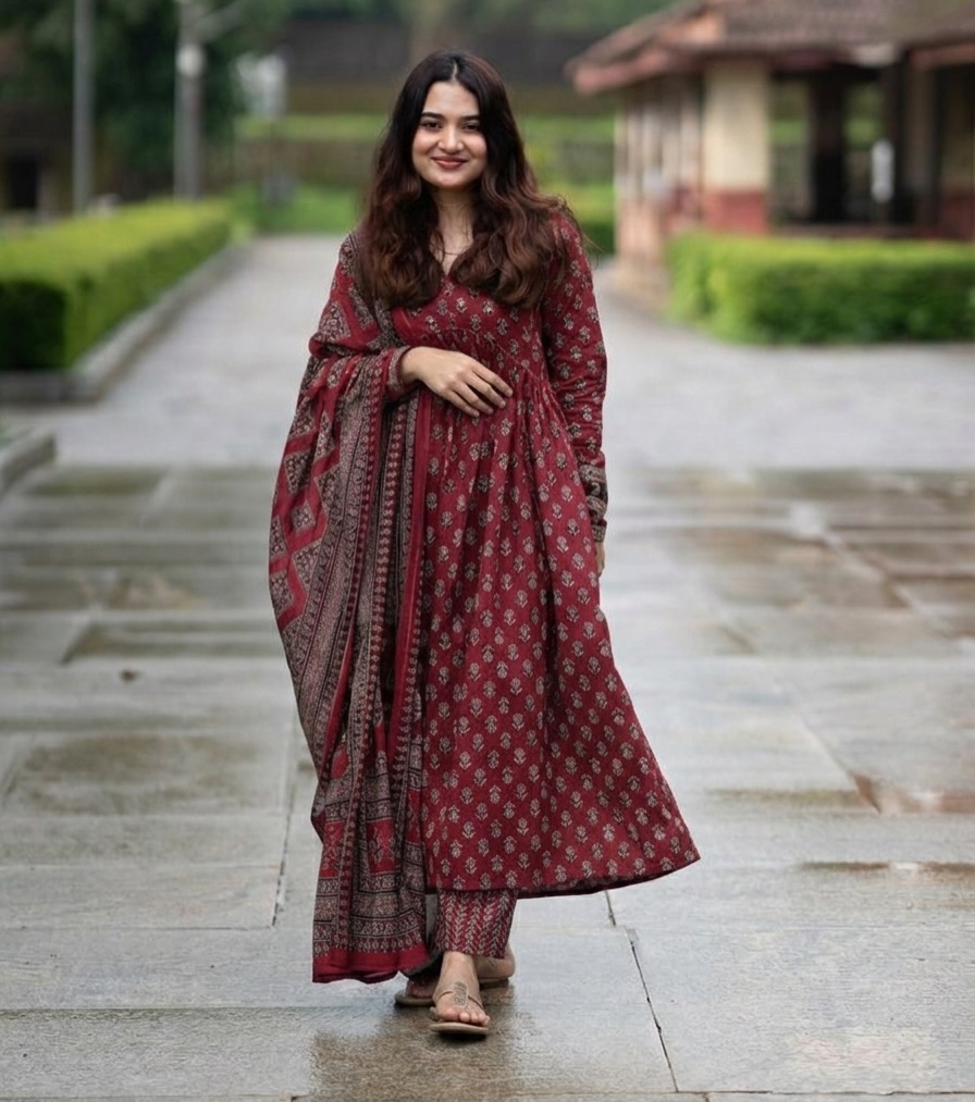 Azrak print cotton suit view 3
