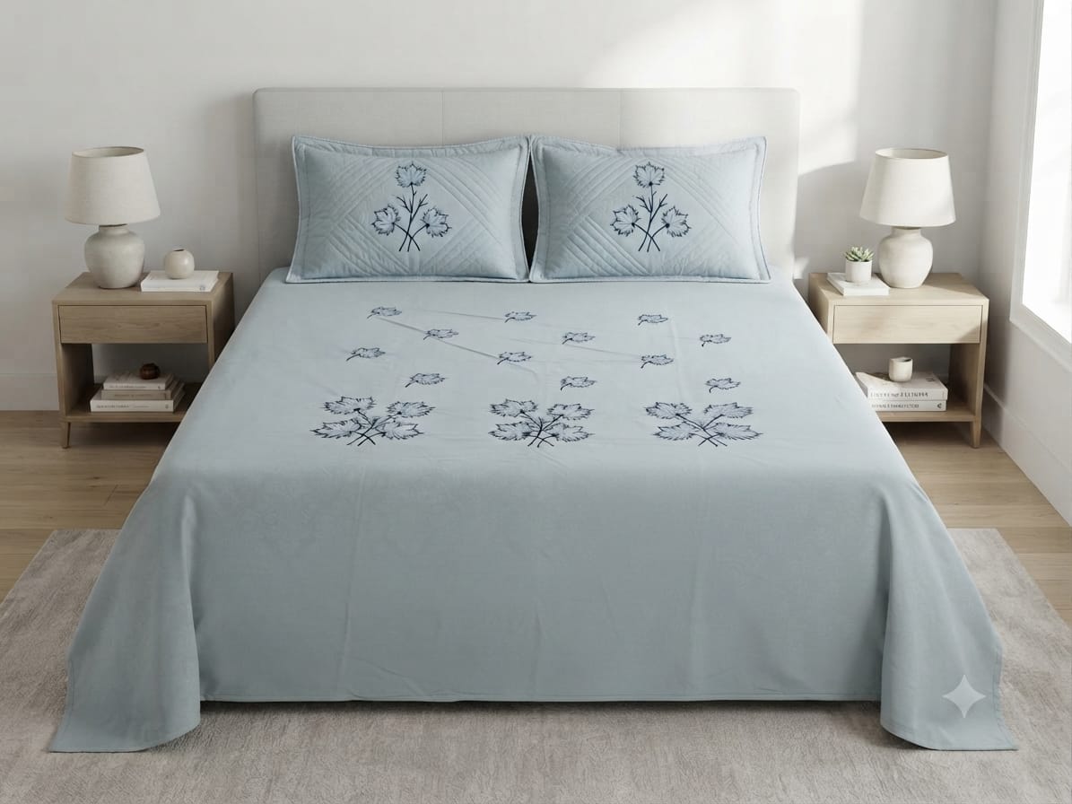 EMBROIDERY BEDSHEET 3 PCS SET view 2